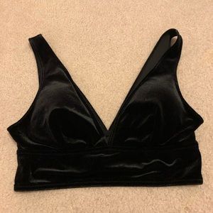 $15 for 2: La senza black velvet bralette small